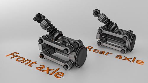 Low-Poly independent Suspension preview image